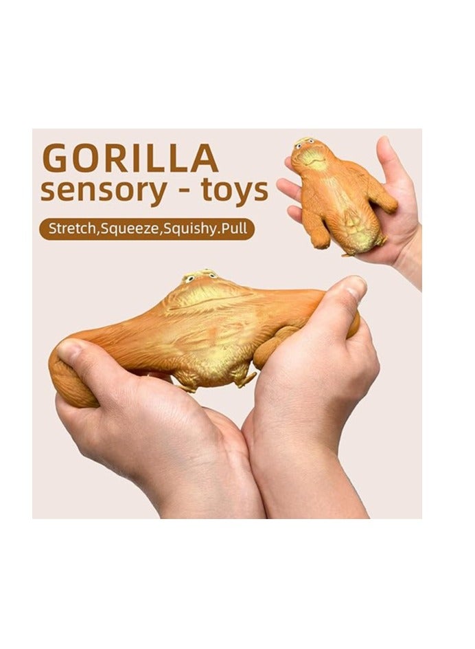 HASSM Mikakus Stretchy Sand Filled Squishy Monkey Toy, Squishy Squeeze Toys for Anxiety and Stress Relief, Squishy Toys for Adults and Kids, Perfect Easter and Birthday Gift - Image 3